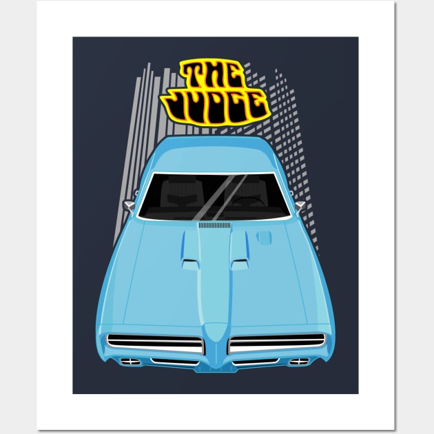 GTO The Judge - Bright Blue Wall Art by V8social